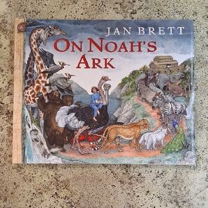 On Noah's Ark By Jan Brett Childrens Picture Book Daycare Homeschool